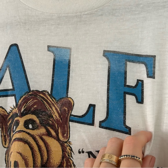 VINTAGE “ALF” No Problem Burnout Shirt sz S/M - Picture 2 of 9